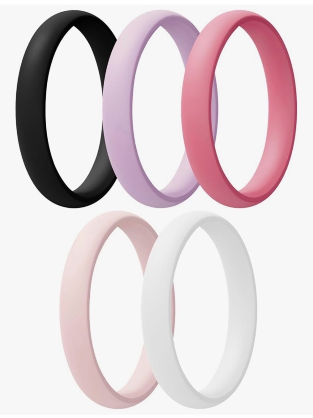 Silicone Bridal Rings - 5-Pack